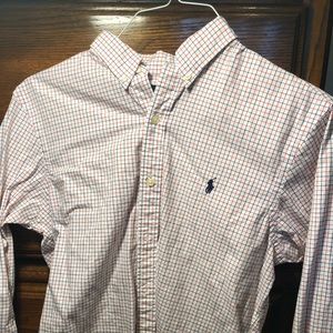 Red And Blue Checkered Ralph Lauren Button down